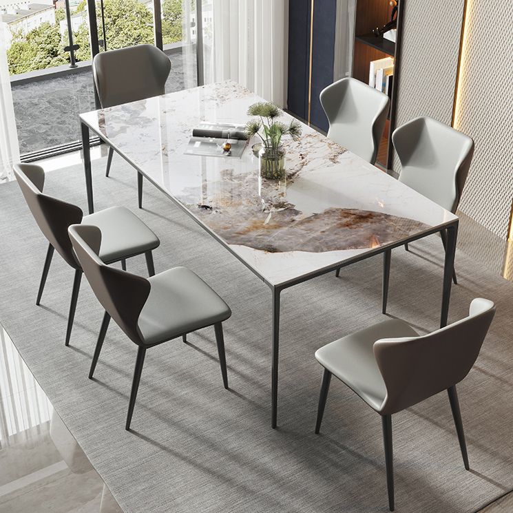 Sintered Stone Top Dining Table for Restaurant Modern Kitchen Table ...