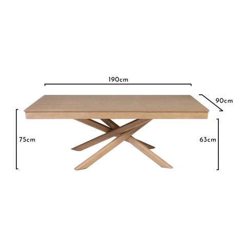 Mesa de comedor Amelia Whitewash