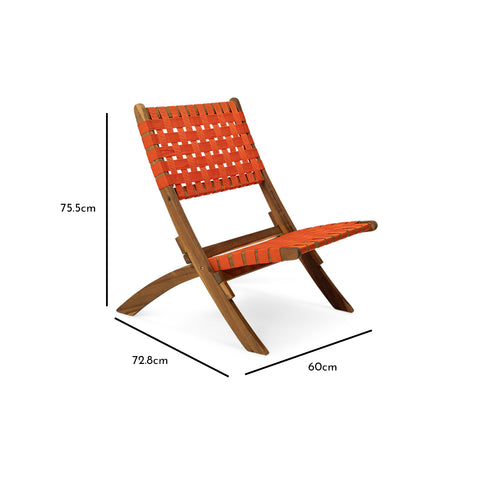 Chaises de plage Kai Orange