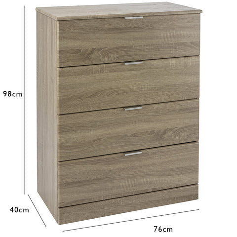 Commode Ayla - chêne clair - Laura James