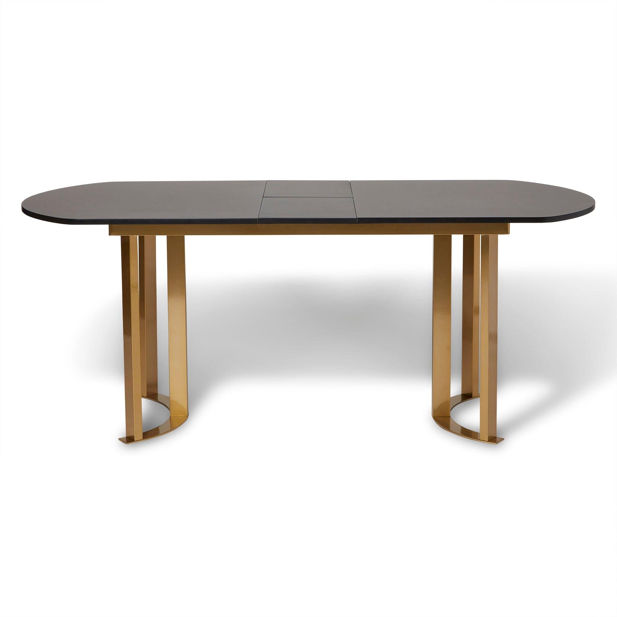Lua Noir Black Dining Table - Extendable