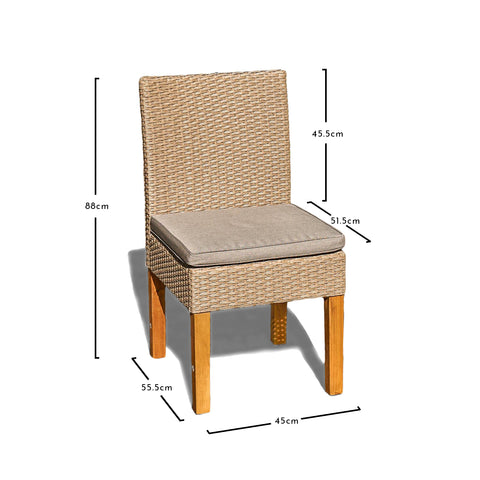 Mesa Hali con 6 sillas de comedor Oliver - 175 cm