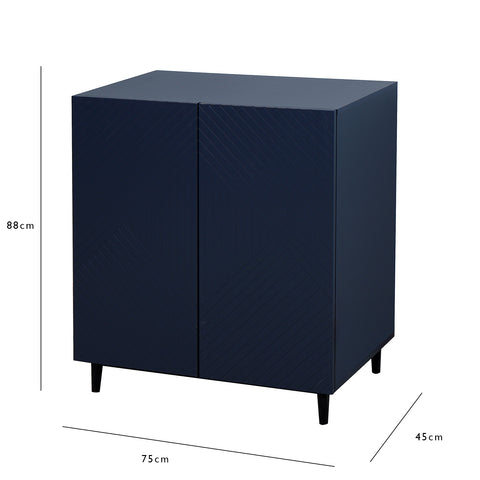 Jack kleines Sideboard - blau - Laura James