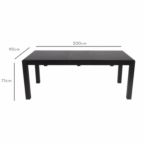 Mesa de comedor pequeña Magnus negra