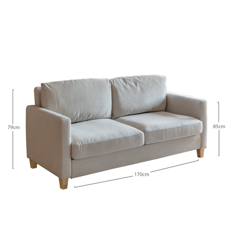 Sofá de 2 plazas Ava Beige - Laura James
