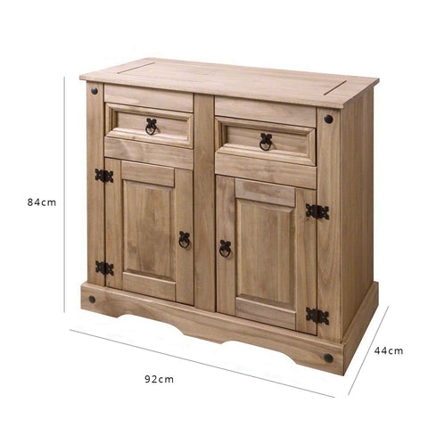Sideboard – Massivholz – 2 Schubladen – Laura James