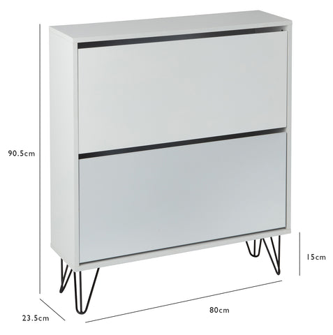 Anderson Shoe Cabinet - white - Laura James