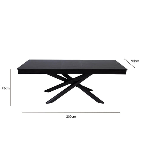 Tavolo da pranzo in legno nero