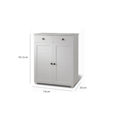Ascot Grey schoenenkast - Laura James