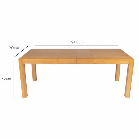 Table extensible Magnus Oak, grand modèle