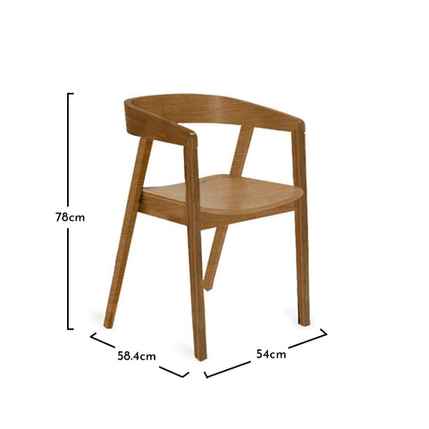 Fauteuil Ella en chêne - Laura James