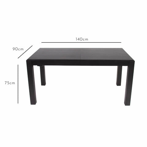 Mesa de comedor pequeña Magnus negra