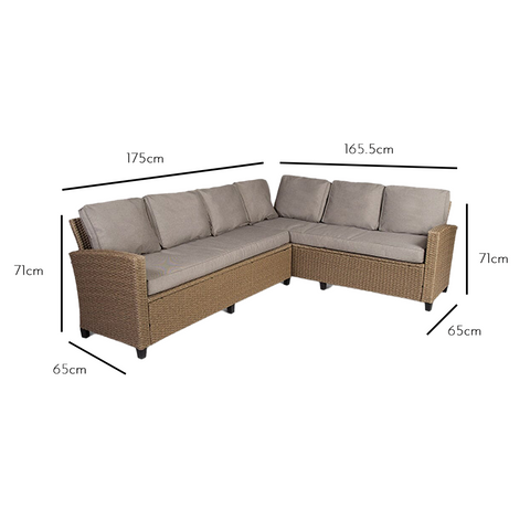 Sofa 1 – Maße: 71 cm hoch, 175 cm breit, 65 cm tief